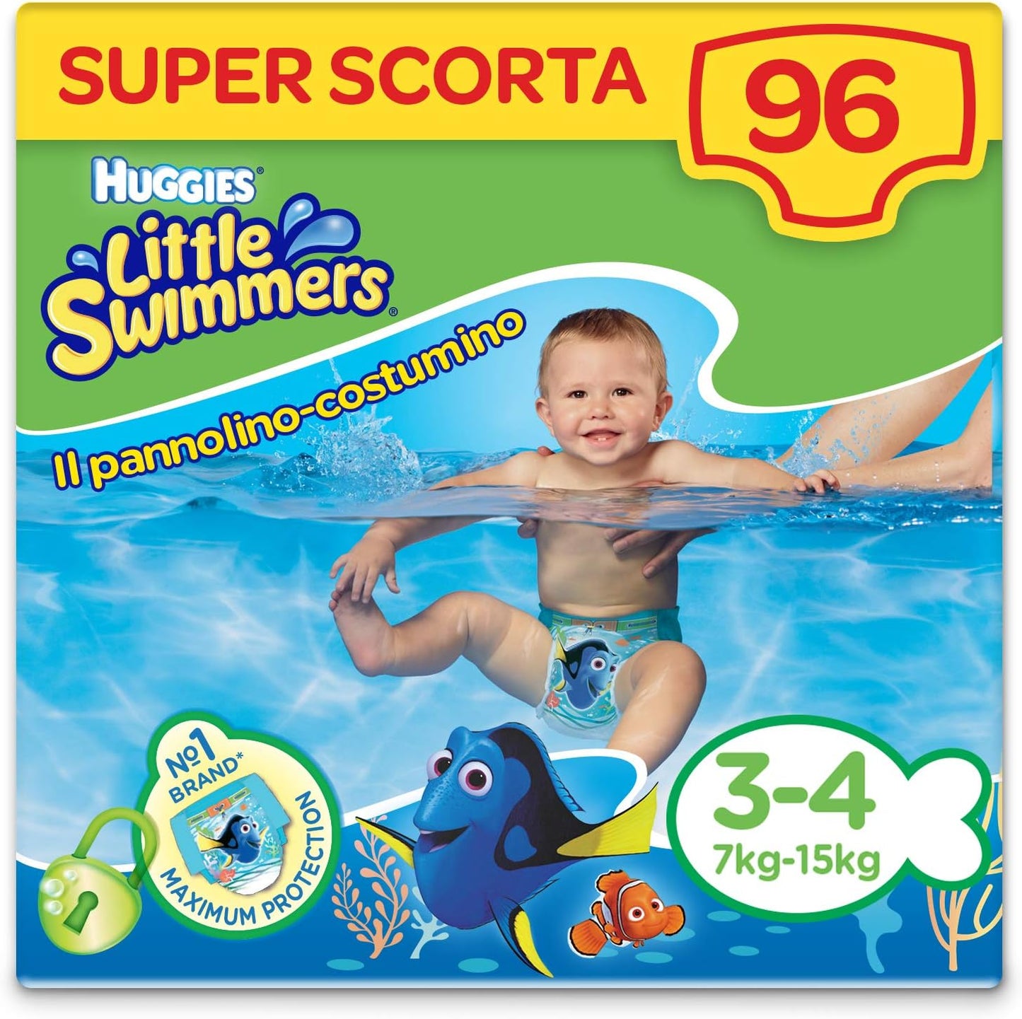 HUGGIES - Couches de Bain - Mouvement Libre - Ultra Absorbant – €38,99
