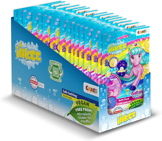 INKEE - Granulés de Bain - Couleurs Magiques - Huile de Jojoba – €24,99