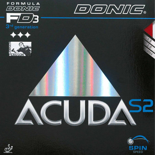 Donic - Caoutchouc Acuda S2 - Noir - 2.0 mm – €24,99