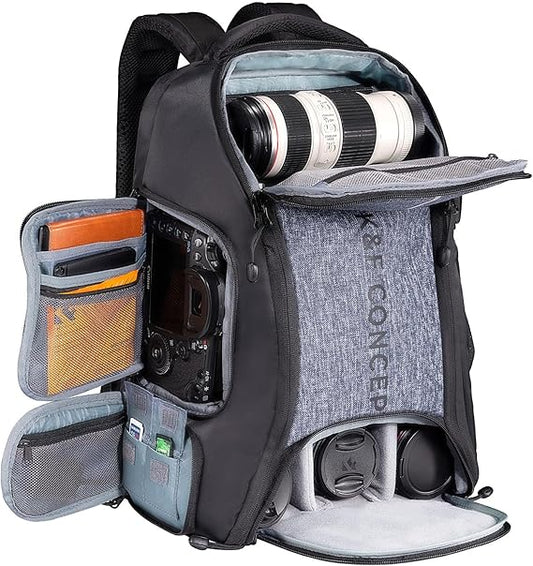 Sac à dos pour appareils photo K&F Concept – Étanche – 25L