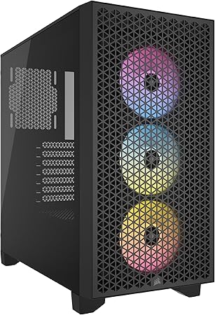 Boîtier PC Corsair 3000D RGB Airflow – Mid-Tower Noir
