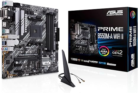 Carte mère ASUS PRIME B550M-A – Wi-Fi 6, PCIe 4.0