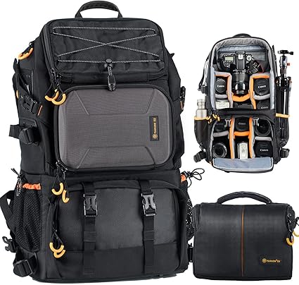 Sac à dos pour appareils photo TARION Pro PB-01 – Grande Capacité – 15.6 Pouces