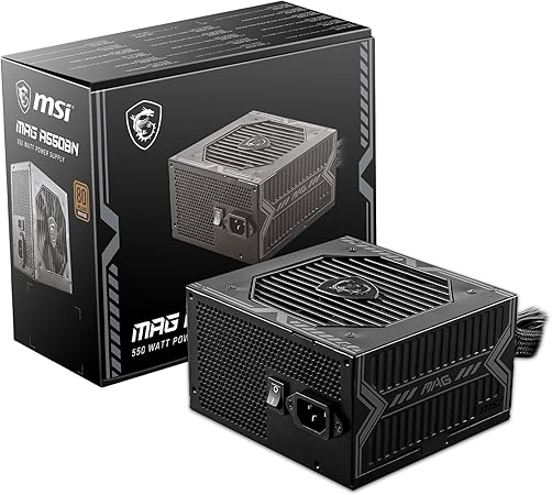 Alimentation MSI MAG A550BN – 550W – Certifié 80 Plus Bronze
