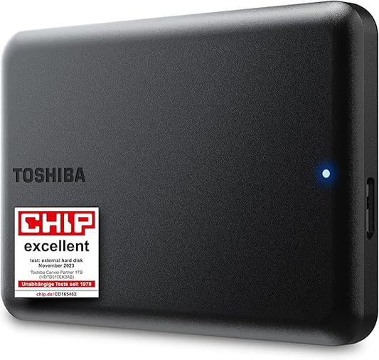 Disque dur Toshiba Canvio Partner 1TB – USB 3.2 – Compatible Mac & Windows