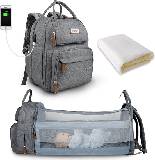 SNDMOR - Sac à Langer - Lit Pliable - Grande Capacité – €35,99