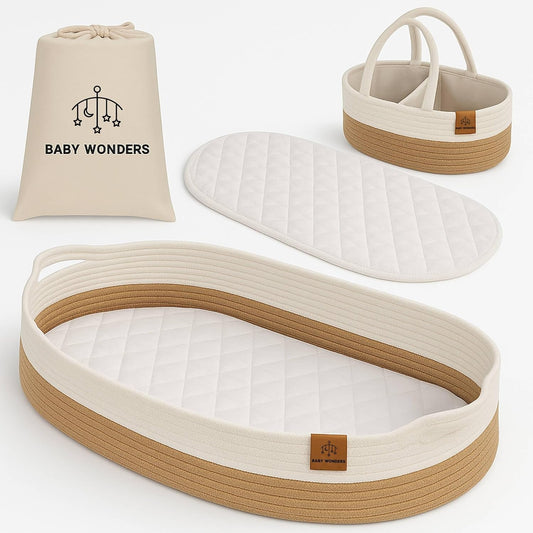 Baby Wonders - Matelas à Langer Portable - Design Ergonomique - Grand Espace de Rangement – €46,99