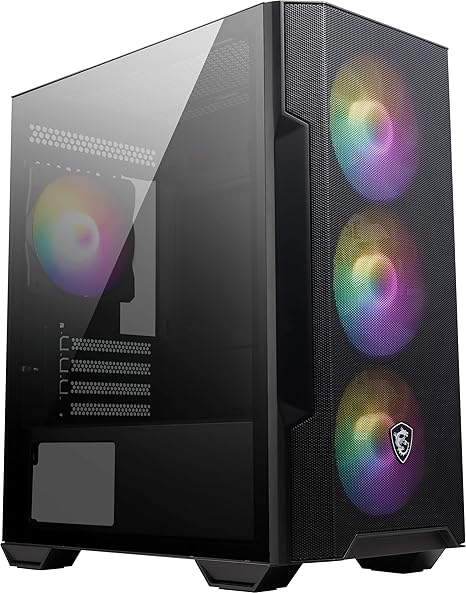 Boîtier PC MSI MAG FORGE M100R – Verre trempé, Micro-ATX, ARGB