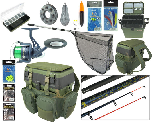 Hunter Pro - Kit de Pêche en Mer - Canne 10' - Moulinet HP60S – €81,99