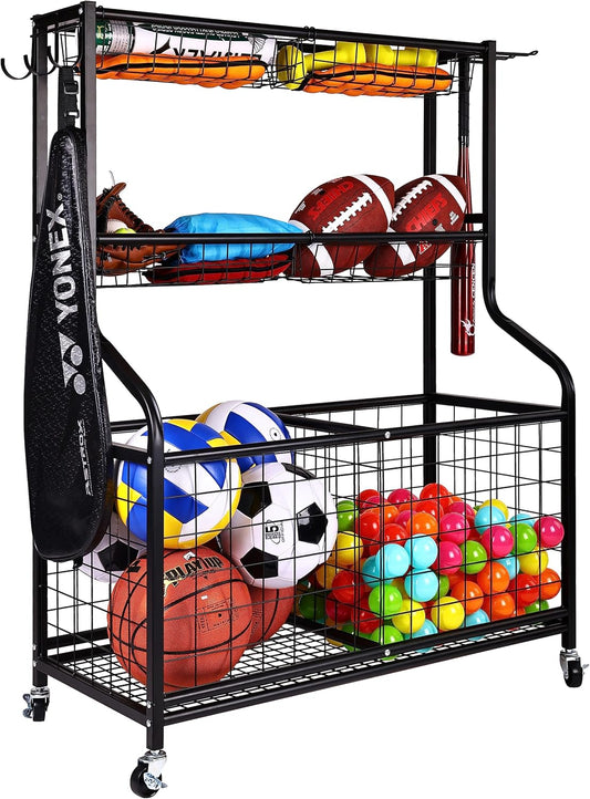 Fitvids - Organisateur de Matériel Sportif - 3 Niveaux - Base Large – €38,99