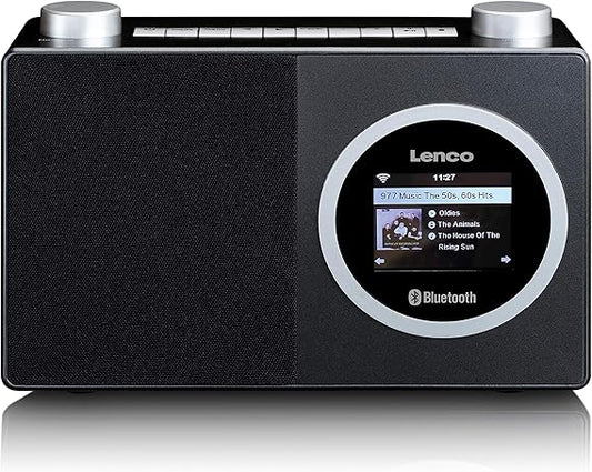 Radio Internet Lenco DIR-70BK – Bluetooth – Écran LCD 2.4"